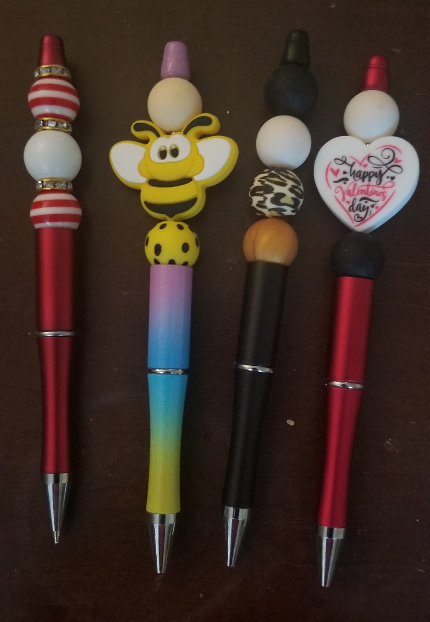 Beaded Pens, Bubble Bee, Zebra Beaded Pen, Cross Beaded Pen, Jesus Beaded Pen
