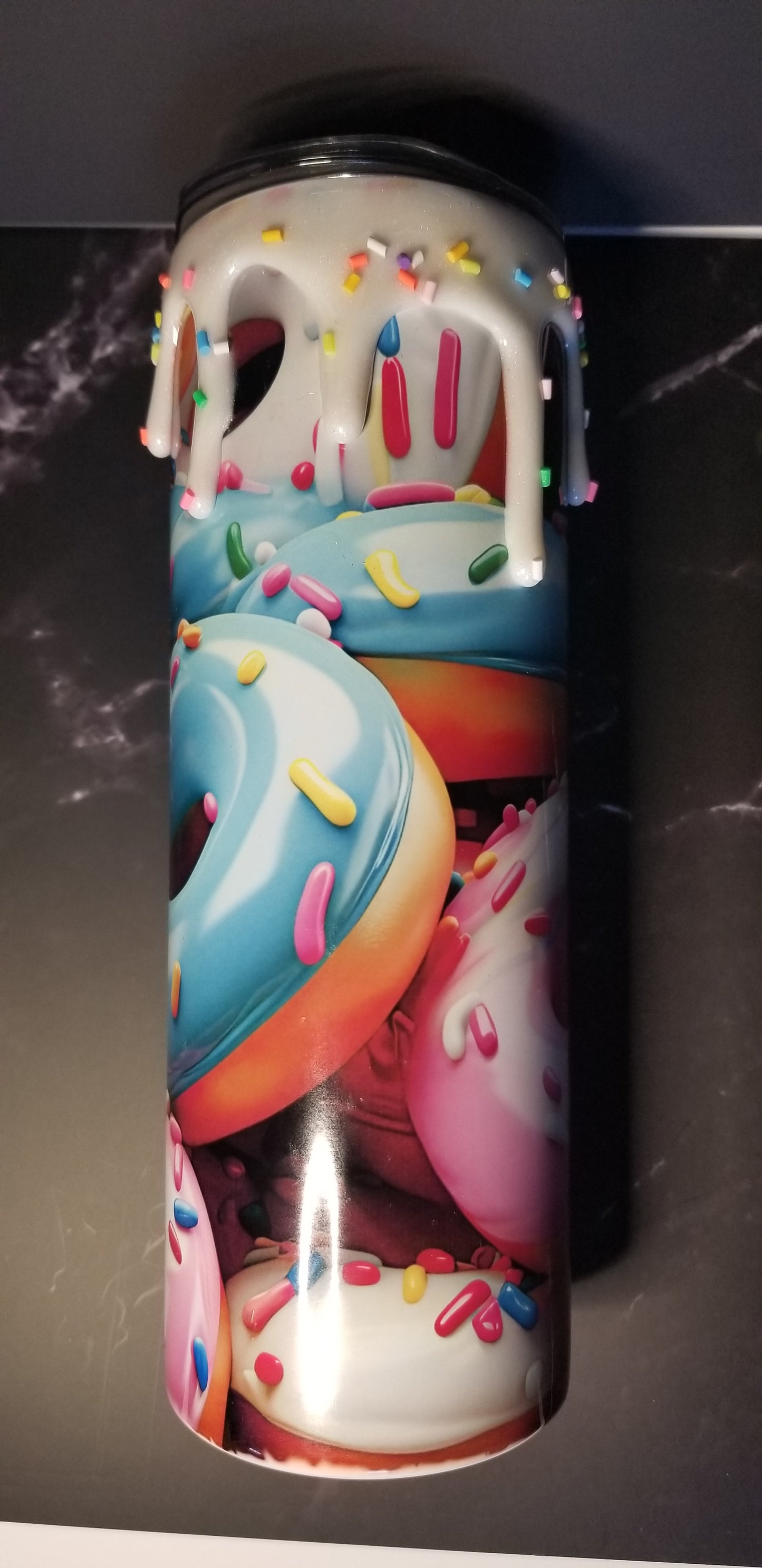 3D Donuts 20oz Skinny Tumbler