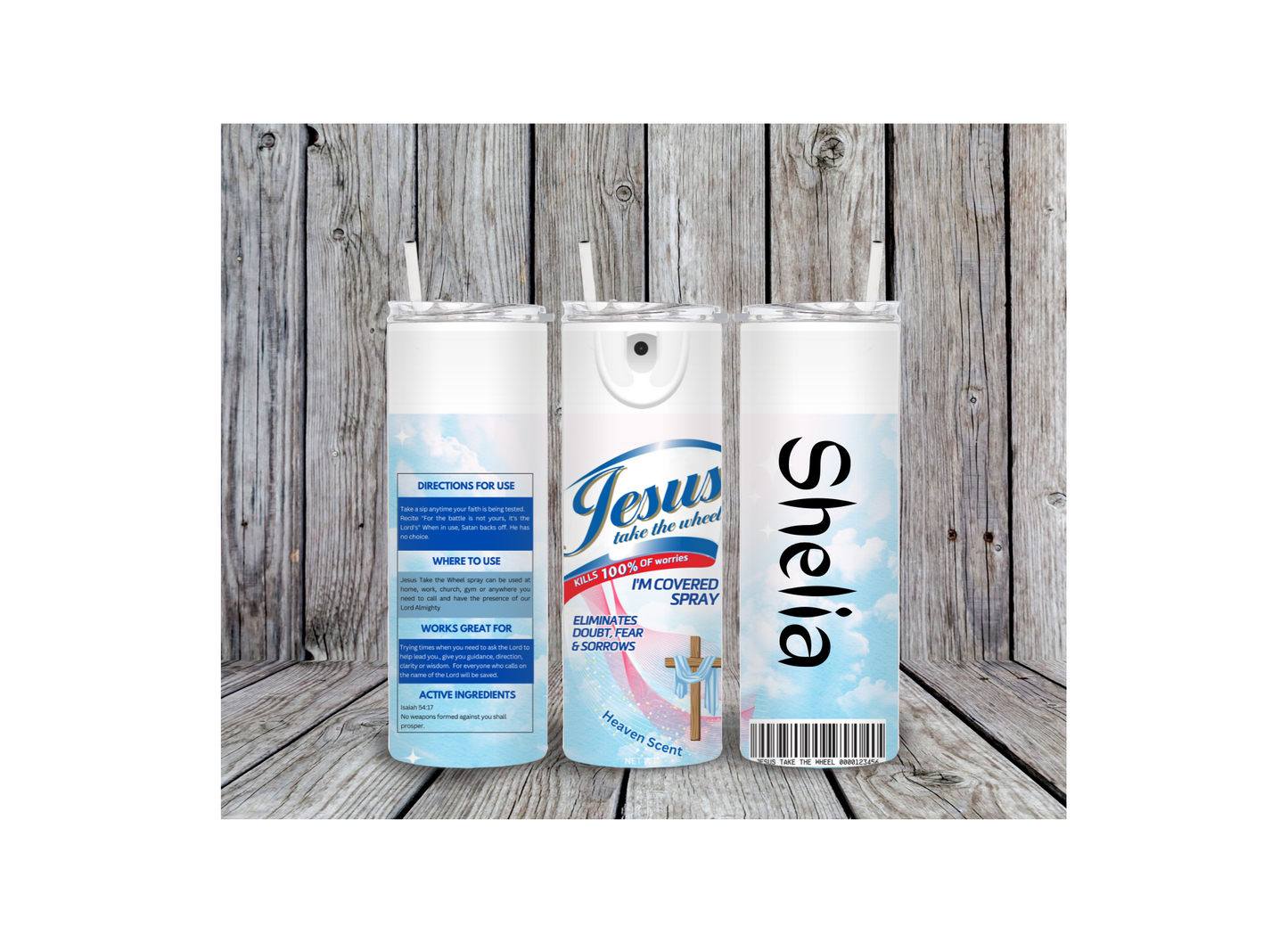 Jesus Take The Wheel Tumbler Wrap