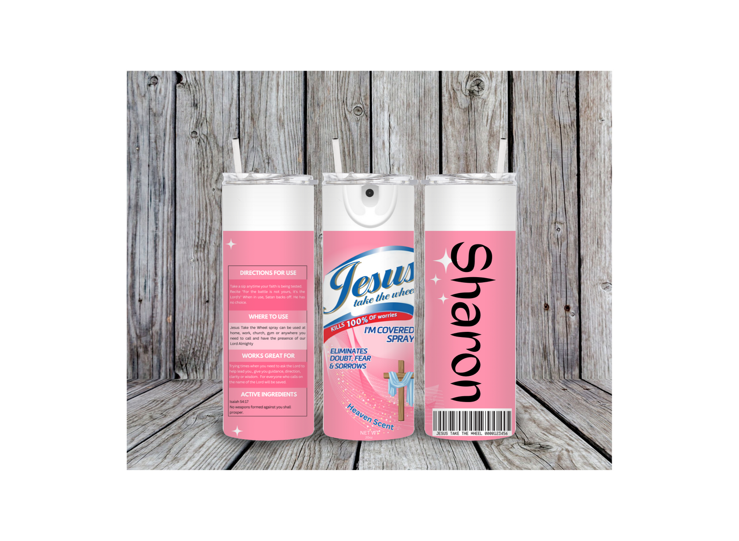 Jesus Take The Wheel Tumbler Wrap