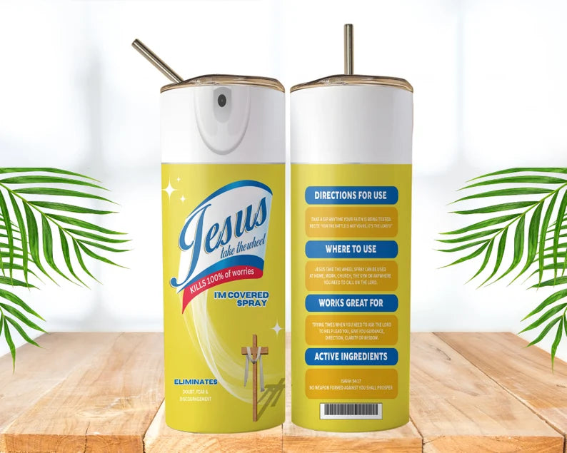 Jesus Take The Wheel Tumbler Wrap