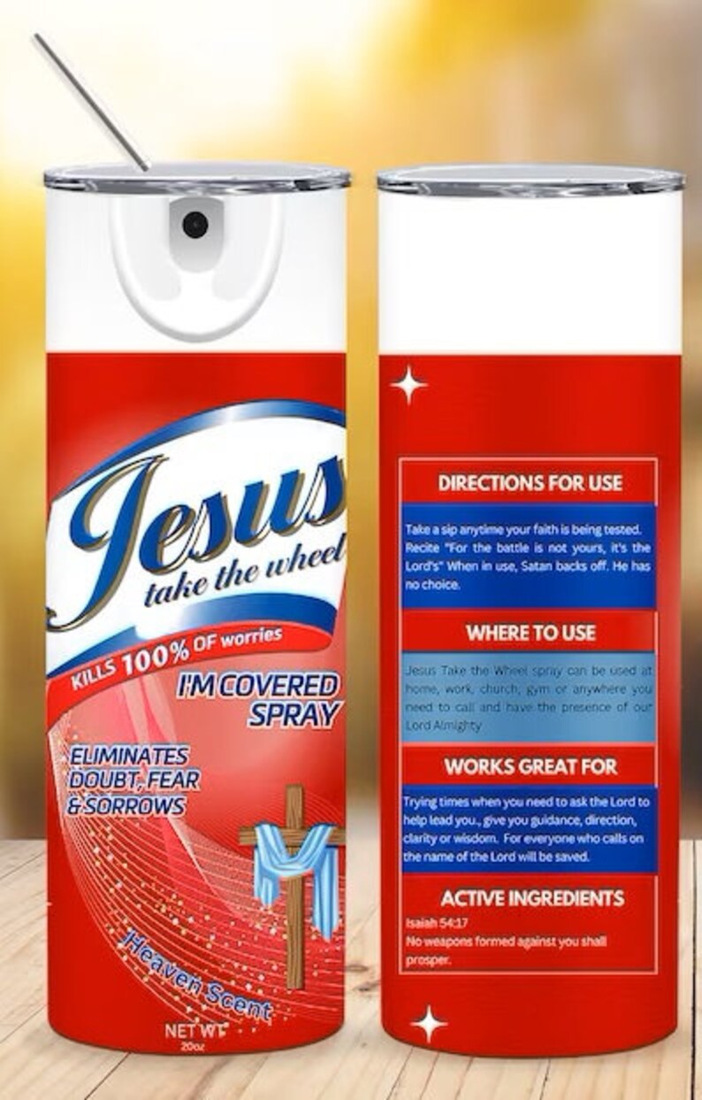 Jesus Take The Wheel Tumbler Wrap