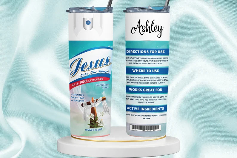 Jesus Take The Wheel Tumbler Wrap